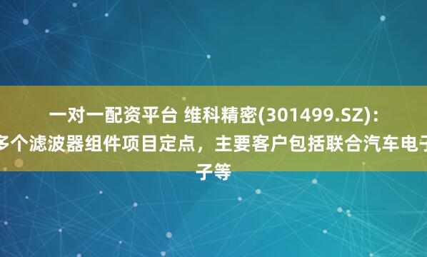 一对一配资平台 维科精密(301499.SZ)：有多个滤波器组件项目定点，主要客户包括联合汽车电子等